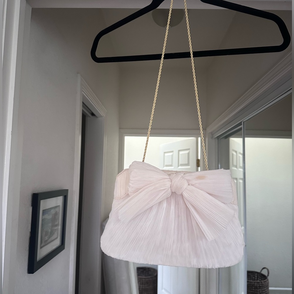Loeffler Randall Rayne Pearl Bow Clutch
